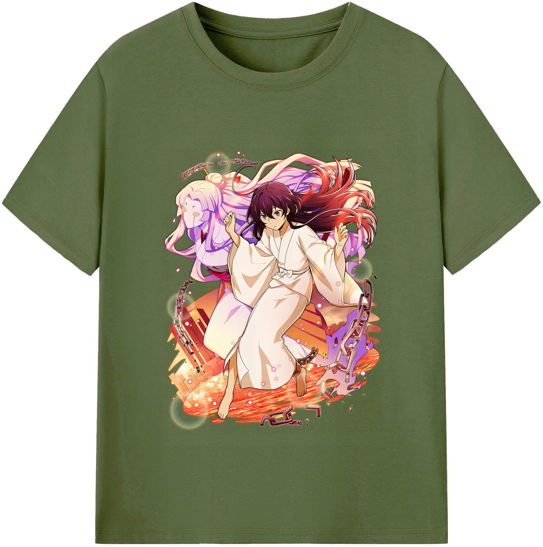 （画像用） 文豪ストレイドッグス Bungo Stray Dogs 綿100％半袖Tシャツ（フロントプリント）